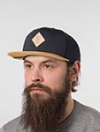 Бейсболка DJINNS арт. 6P SB Jersey Patch (черный / бежевый)